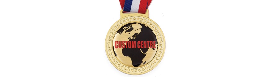100MM OLYMPIC HEAVY CUSTOM VINYL DOMED MEDAL (6MM THICK)  GOLD,SILVER OR BRONZE **BEST SELLER**